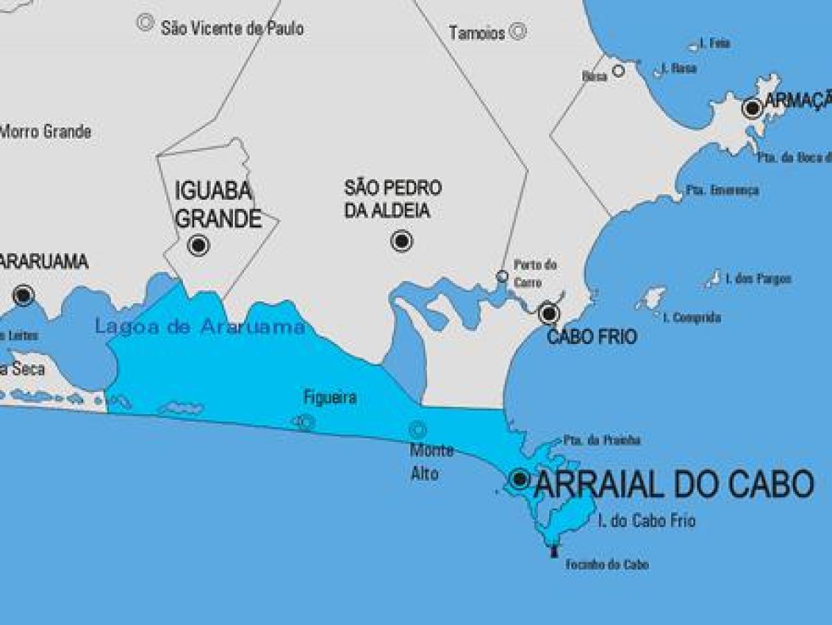 地图Arraial卡布市