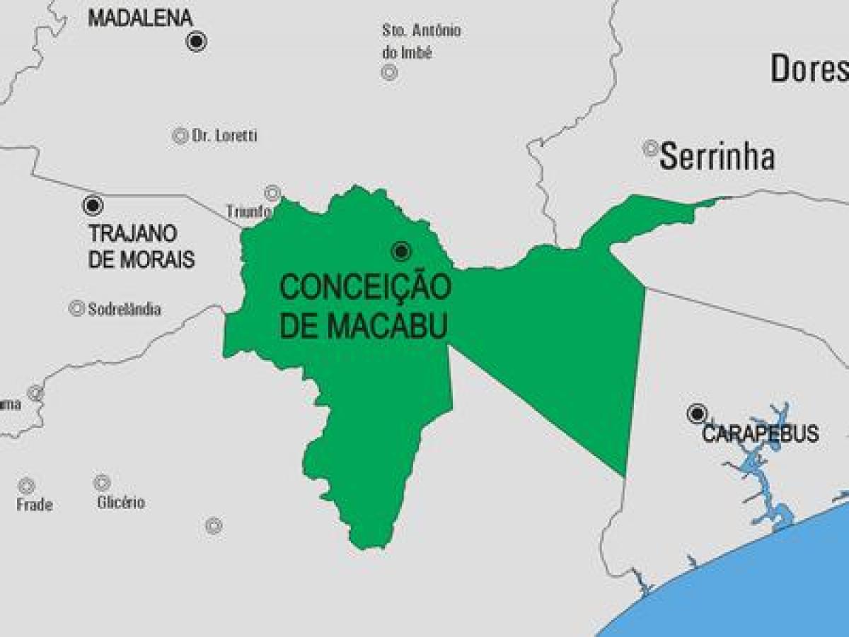 地图Conceição de Macabu市