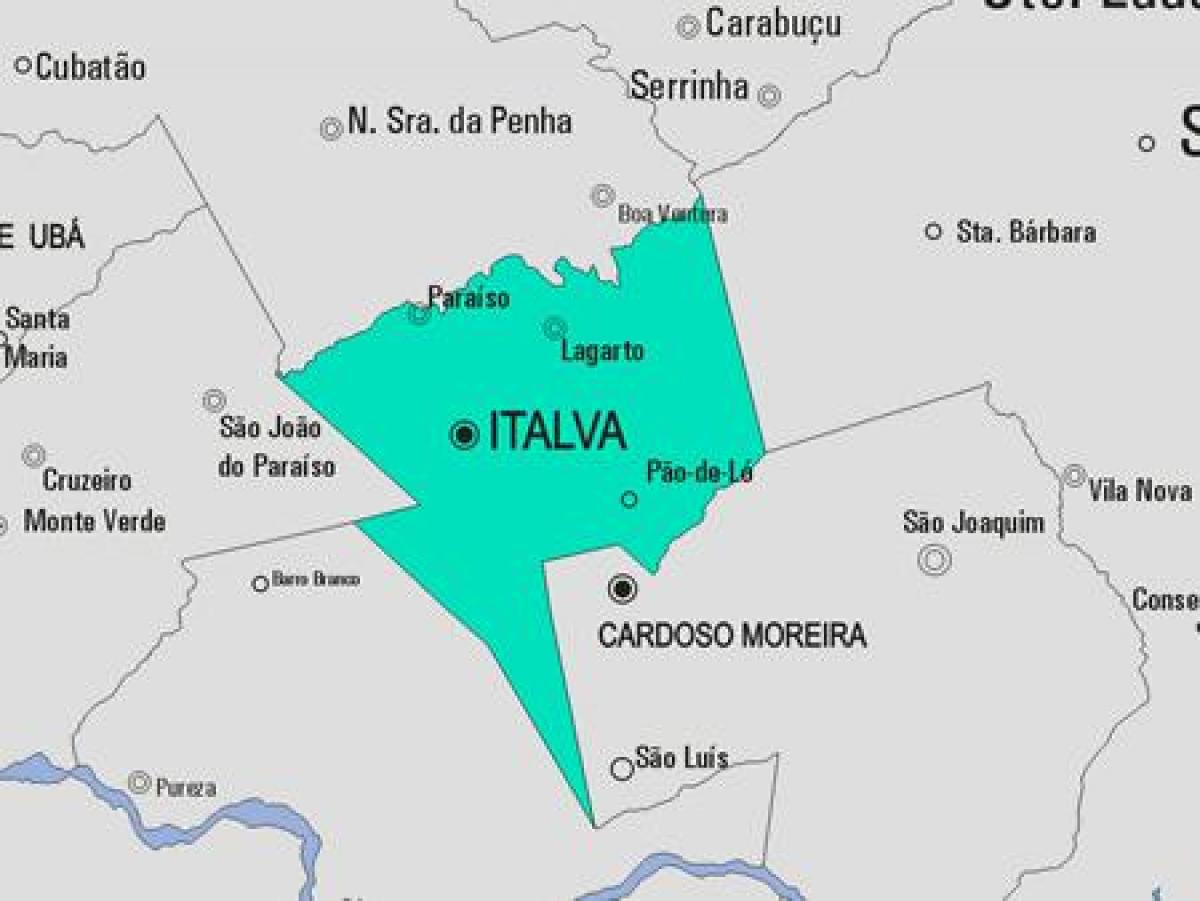 地图Italva市