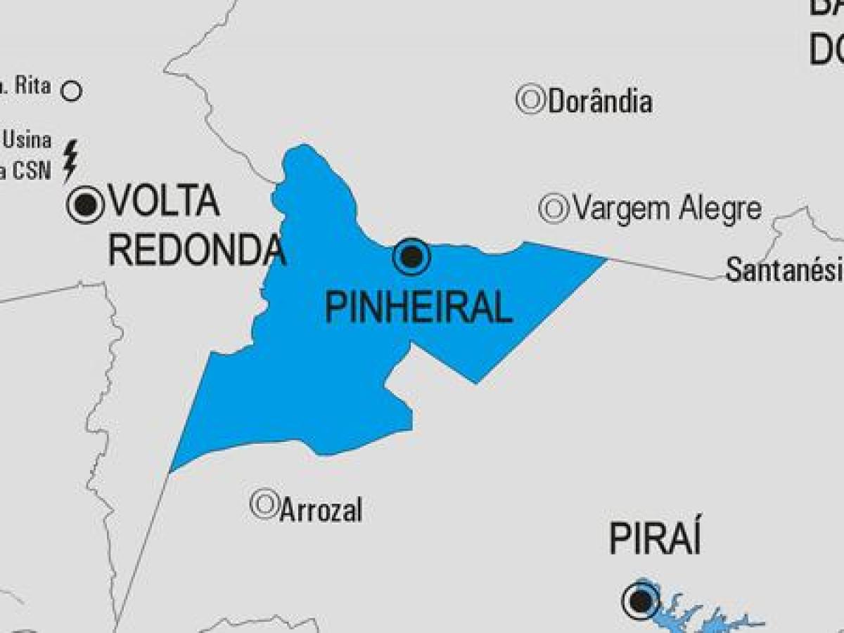 地图Pinheiral市