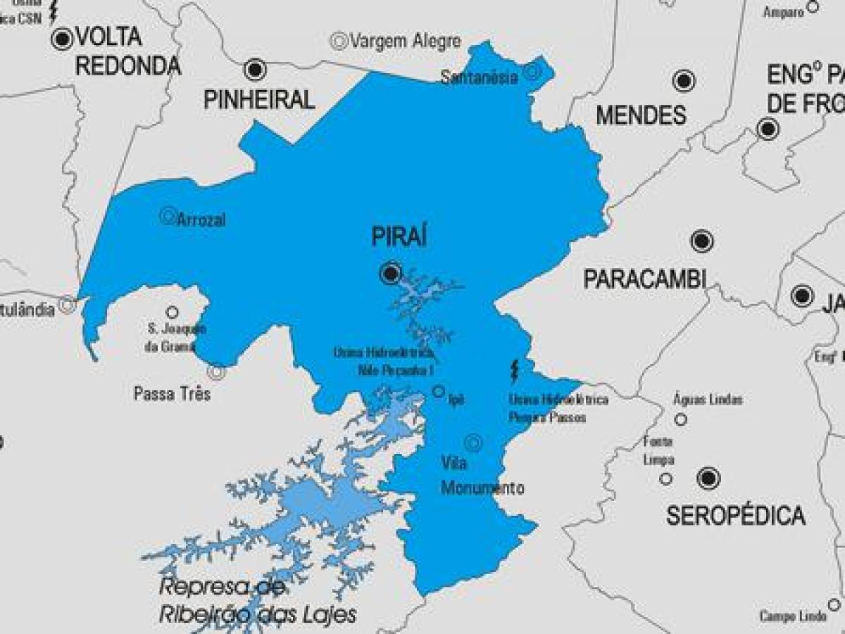 地图Piraí市
