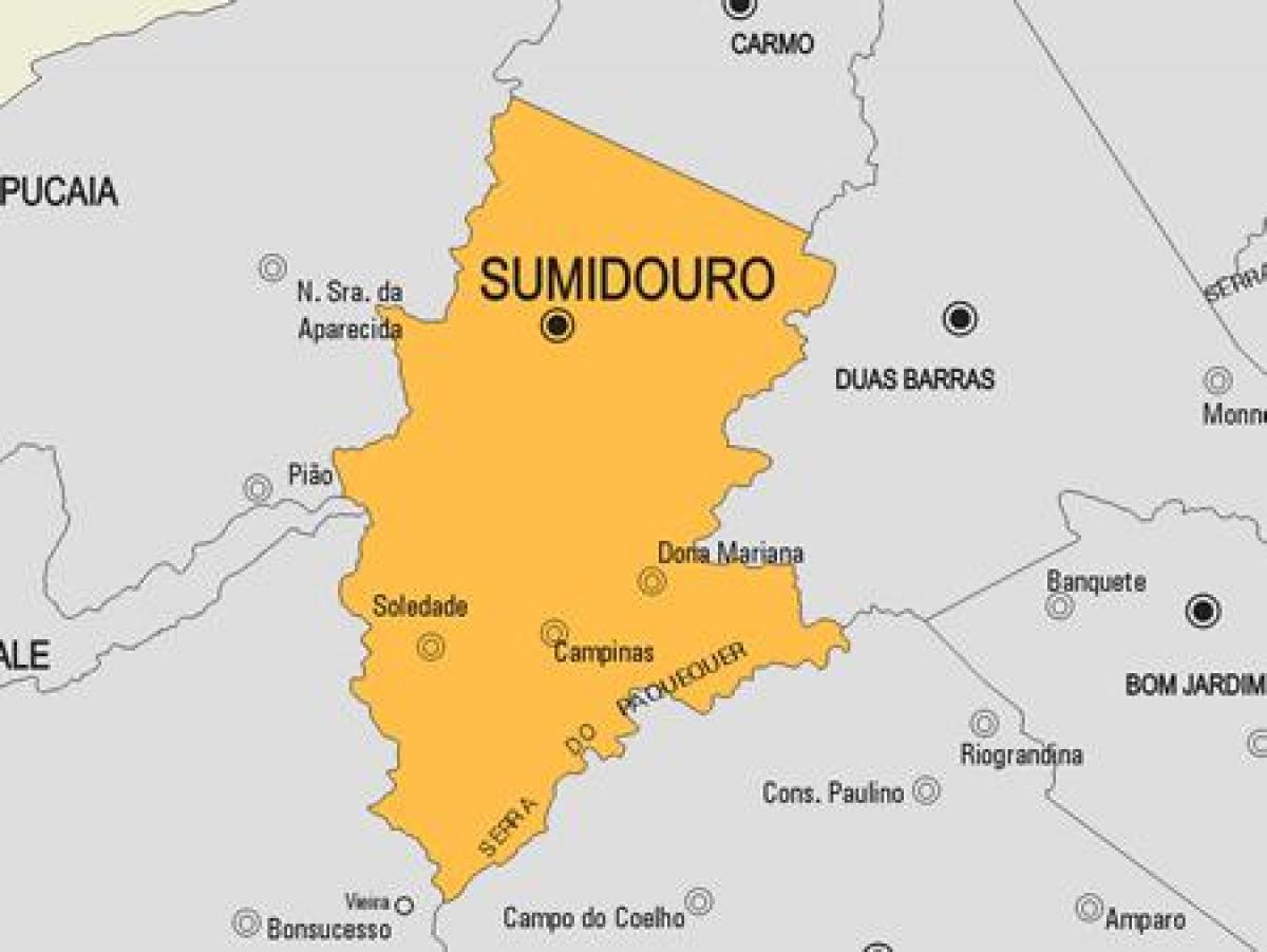 地图Sumidouro市