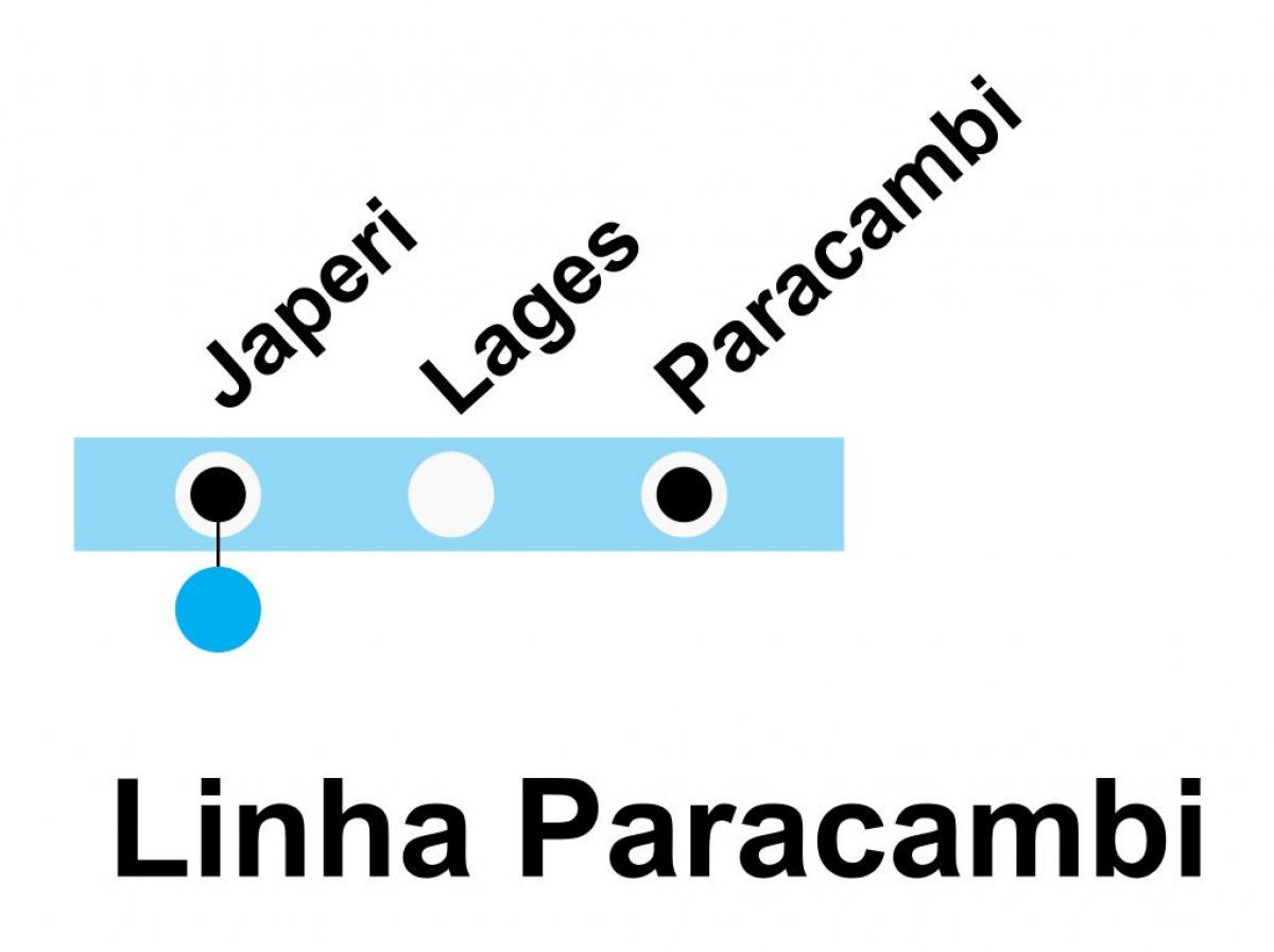地图SuperVia线Paracambi