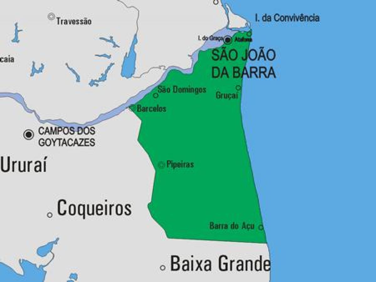 地图São João巴拉市
