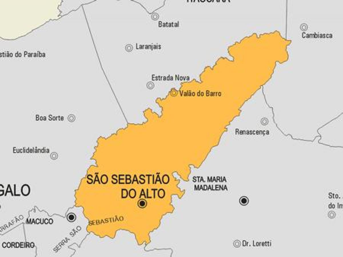 地图圣塞巴斯蒂尔托市政府