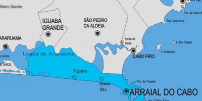 地图Arraial卡布市