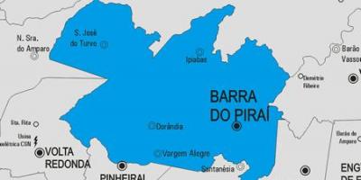 地图Barra做Piraí市