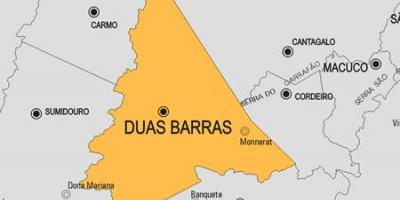 地图Duas巴勒斯市