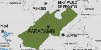 地图的Paracambi市