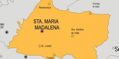 地图的Santa Maria Madalena市