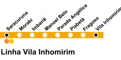 地图SuperVia线Vila Inhomirim