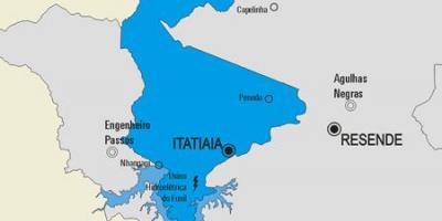 地图伊塔蒂亚亚的市政府
