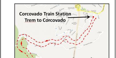 地图的科尔科瓦的火车
