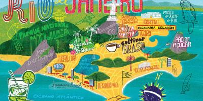 地图上的里约热内卢壁纸