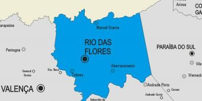地图上的里约热内卢市政府