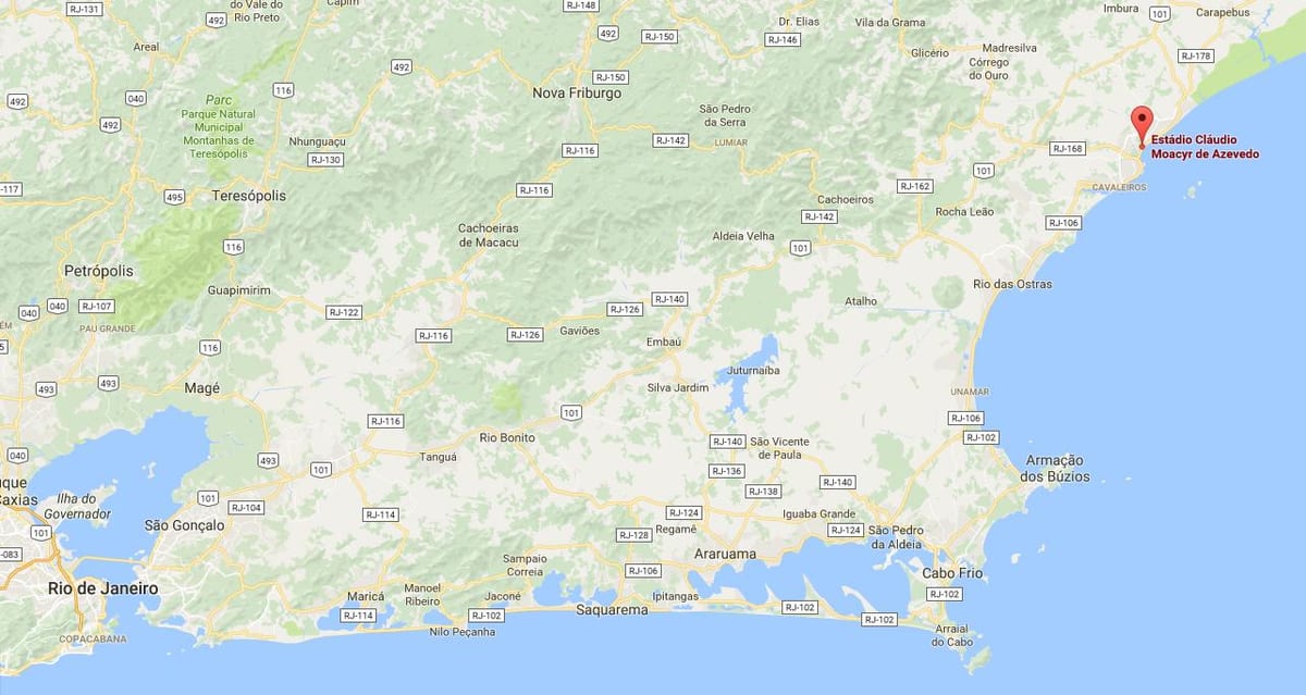 地图体育场Cláudio Moacyr德阿泽维多