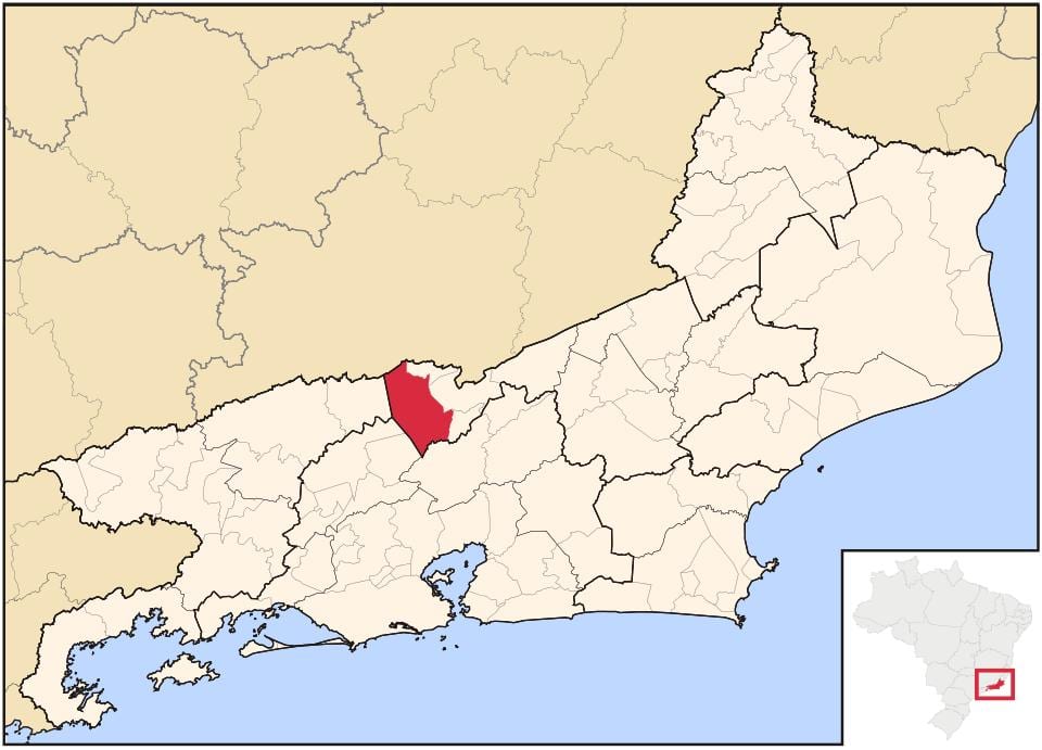 地图帕拉伊巴do Sul