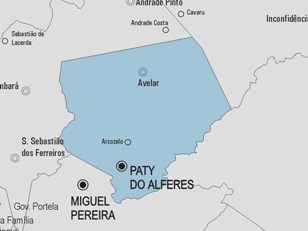 地图帕蒂做Alferes市
