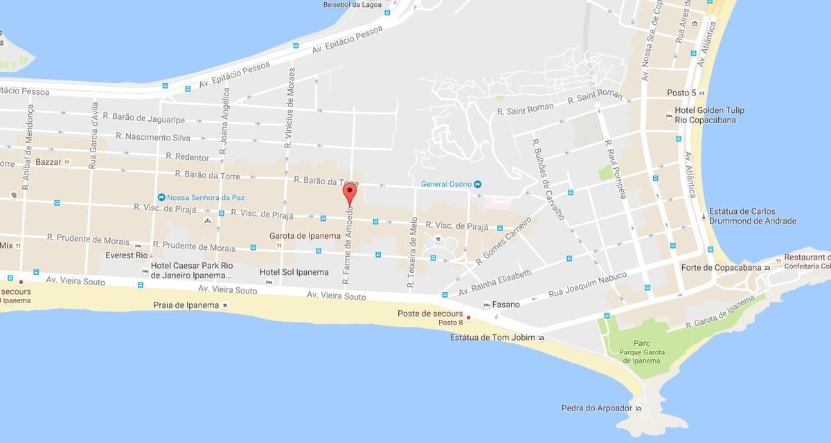 地图拉同性恋Rio de Janeiro