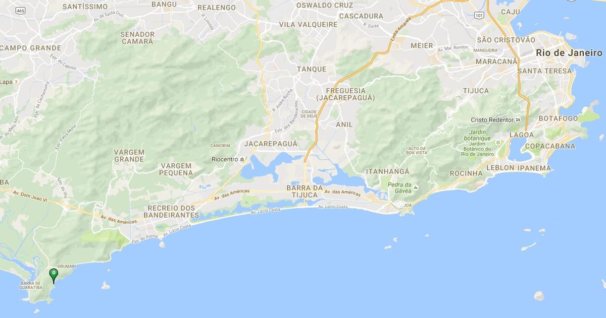 地图的海滩丰达