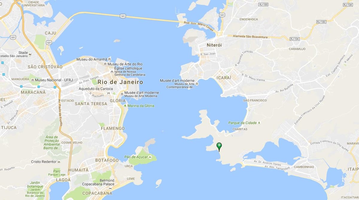 地图的海滩复Imbuí