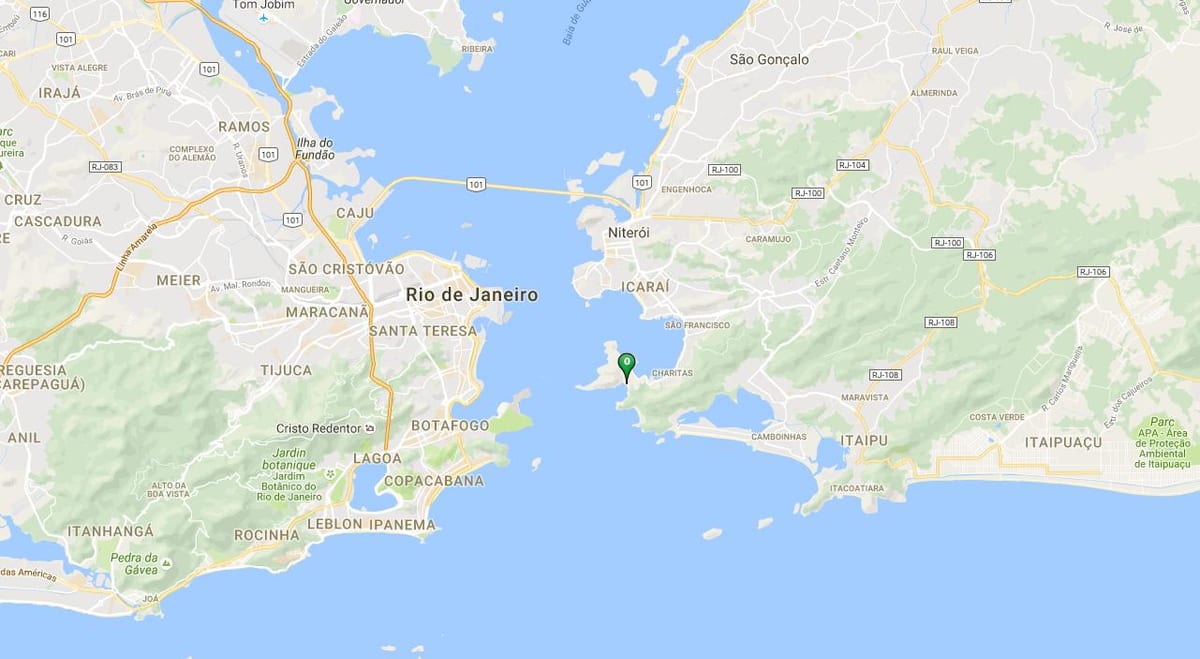 地图的海滩复Rio Branco