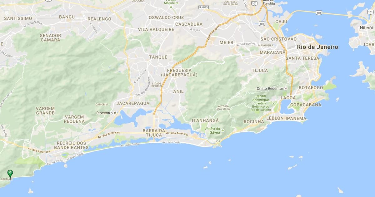 地图的海滩格米亚