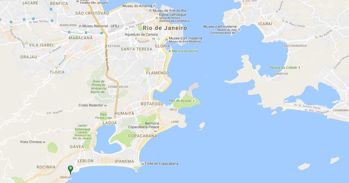 地图的海滩维迪加尔