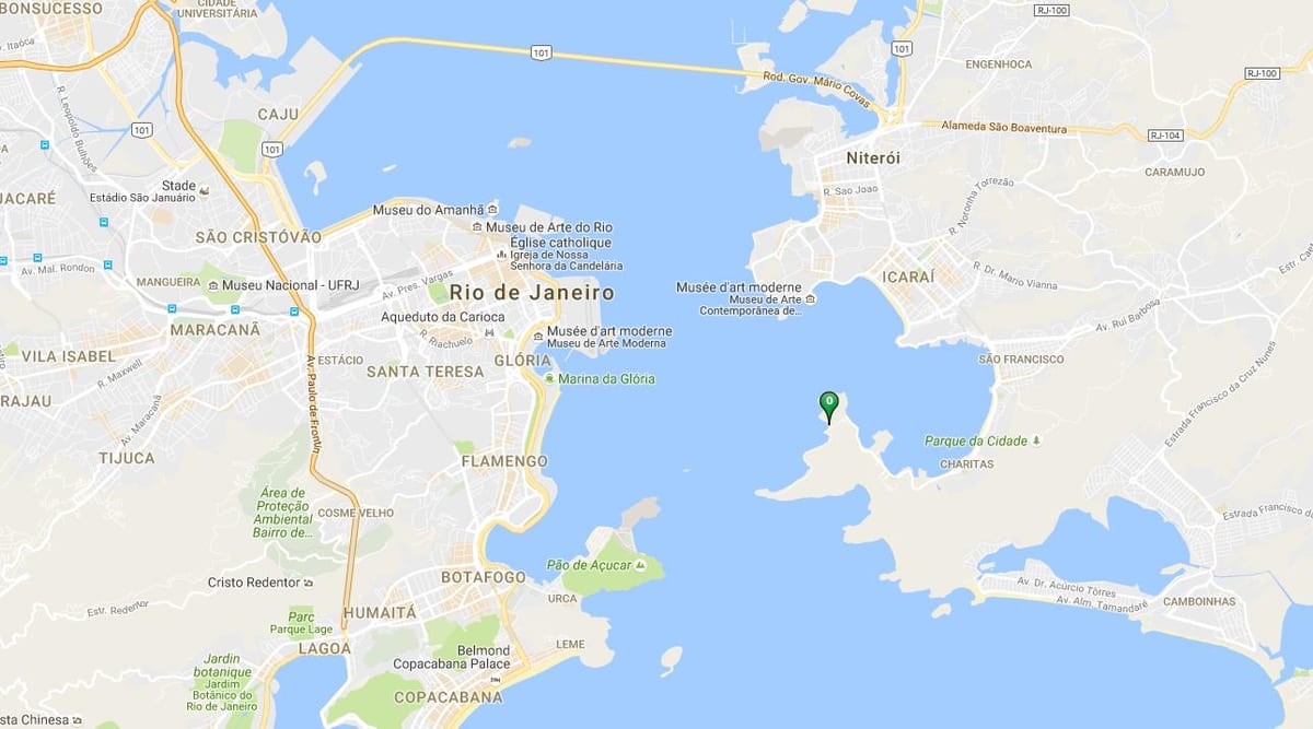 地图的海滩Adão