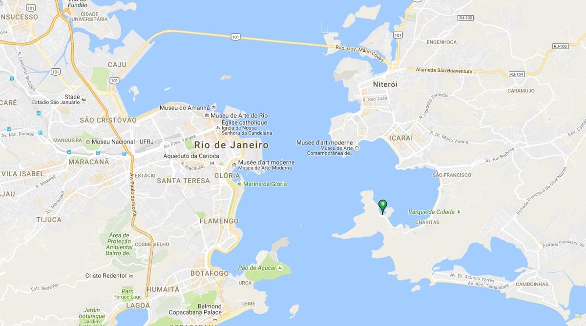 地图的海滩Cáis