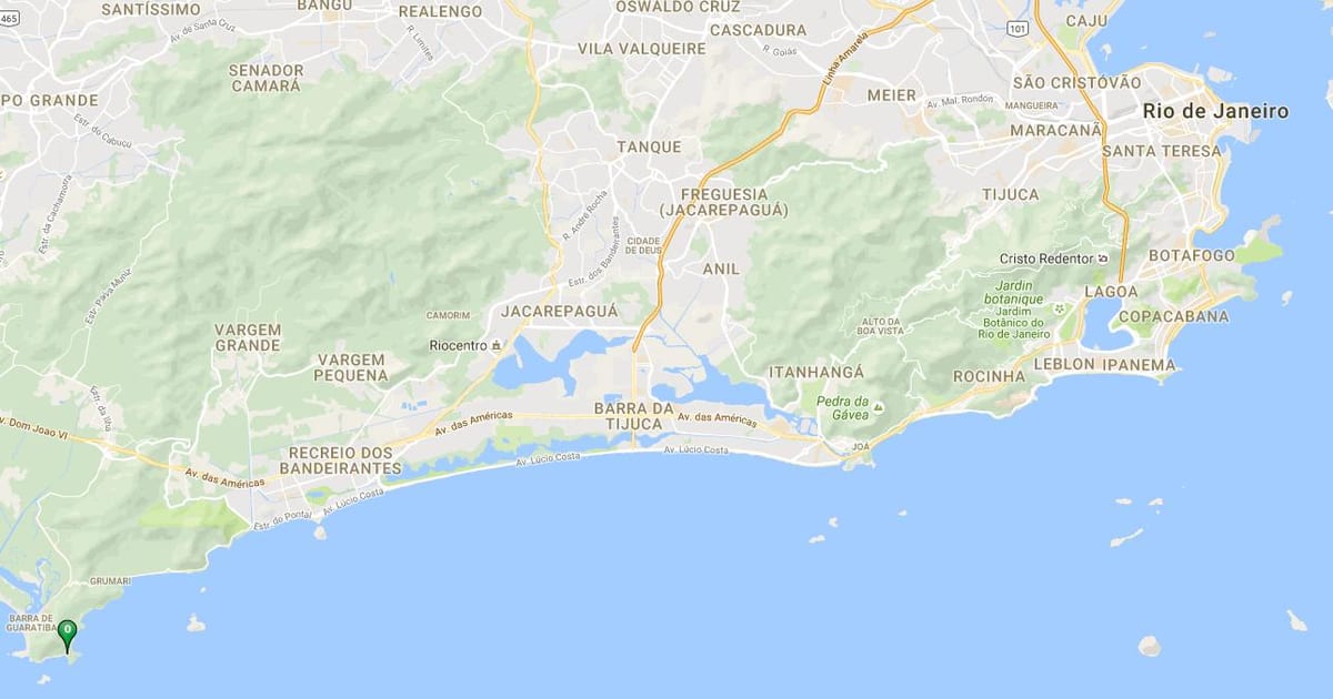 地图的贝壳海滩