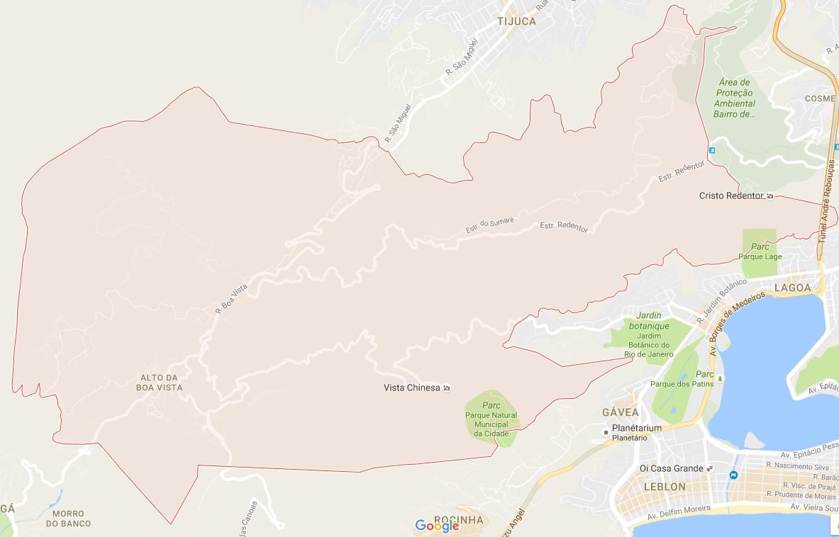 地图托da Boa Vista