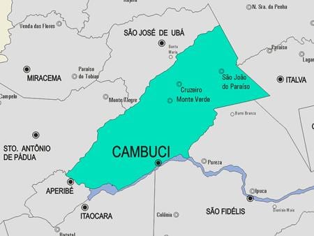 地图Cambuci市