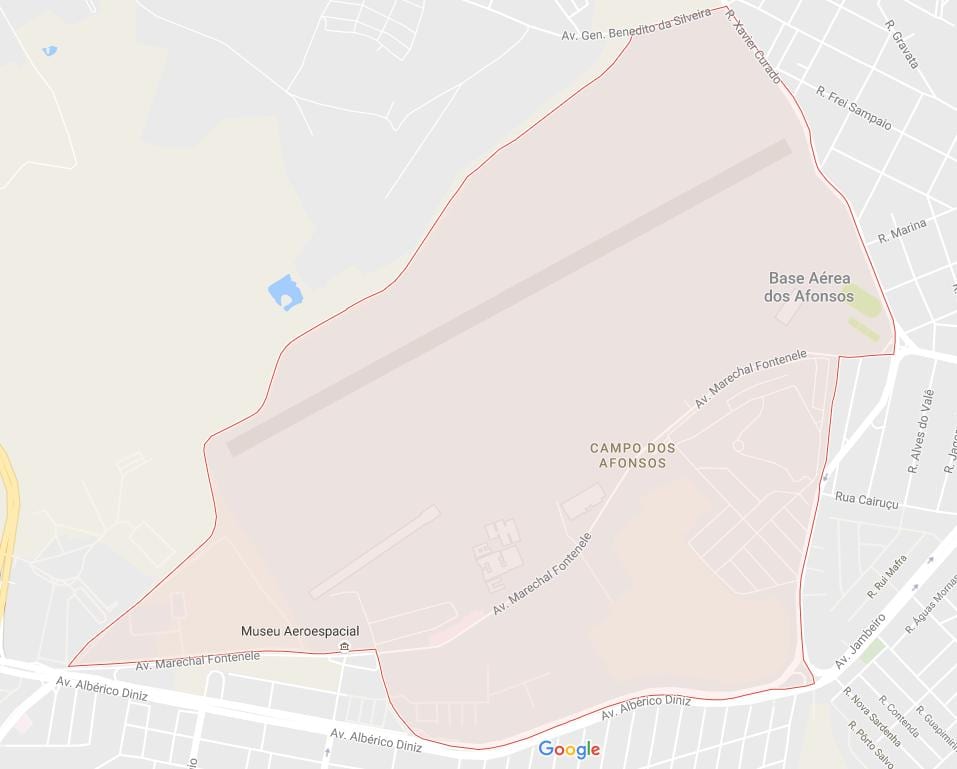 地图Campo dos Afonsos