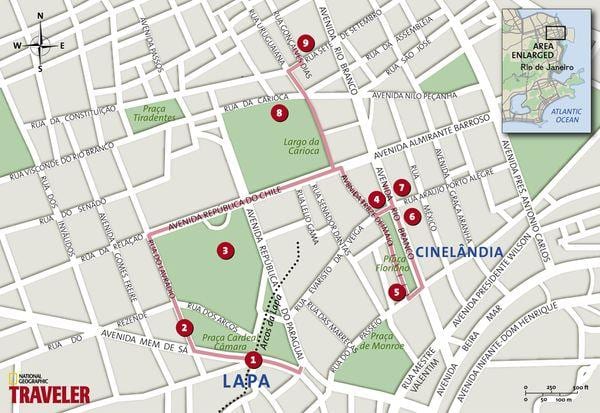 地图Cinelândia