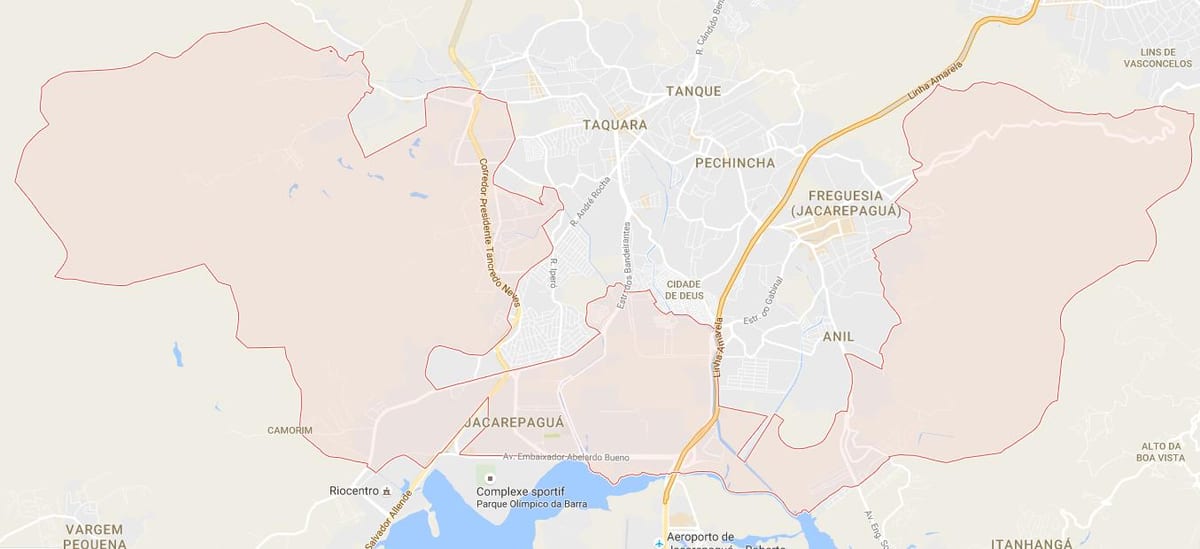 地图Jacarepaguá