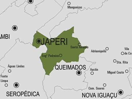 地图Japeri市