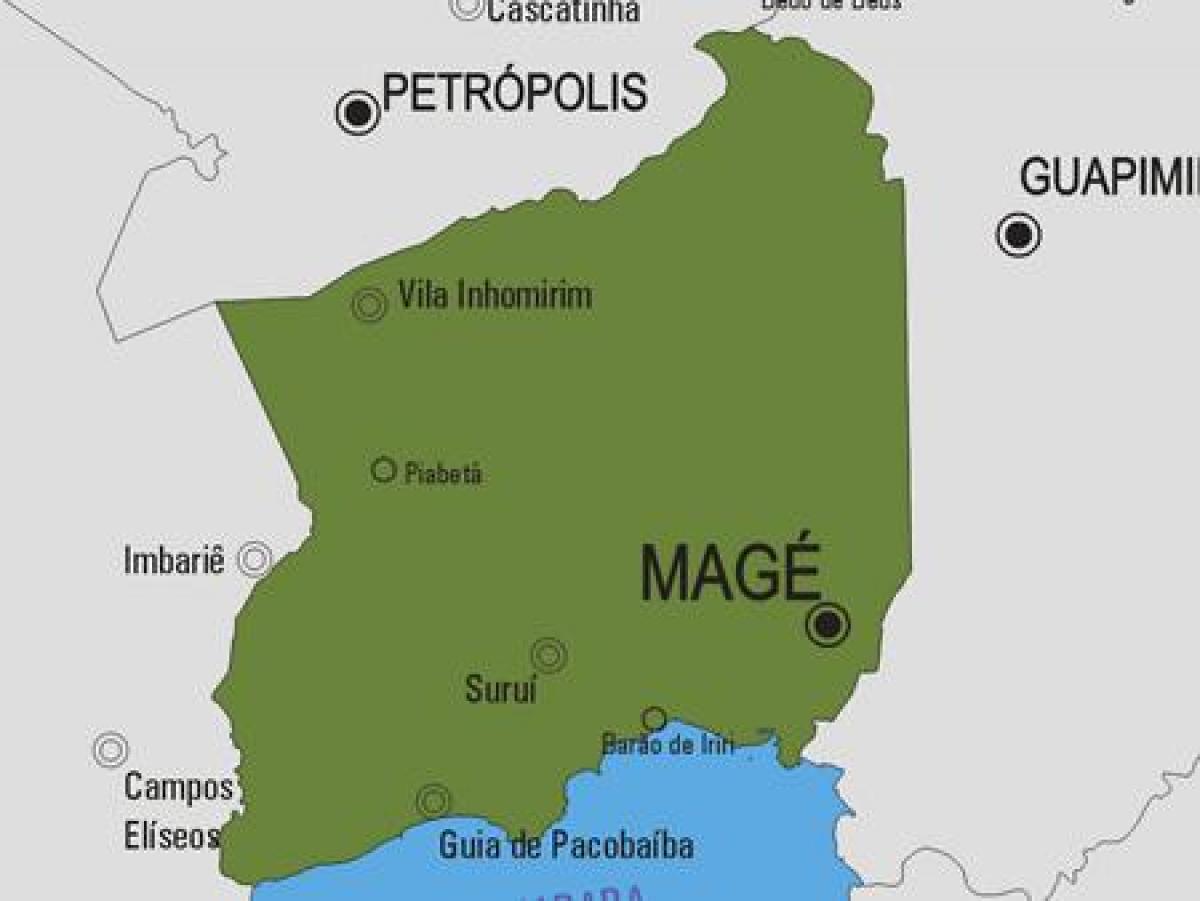 地图Magé市