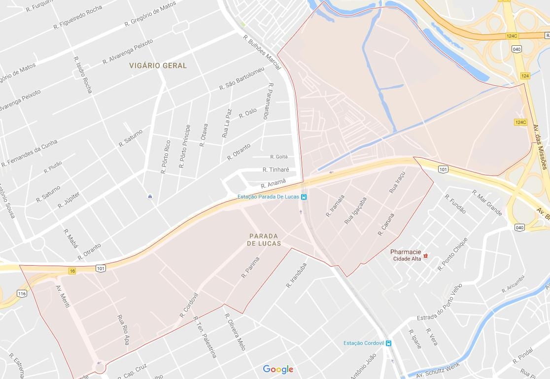 地图帕拉达德卢卡斯