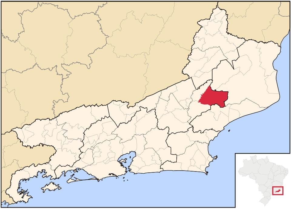 地图的Santa Maria Madalena