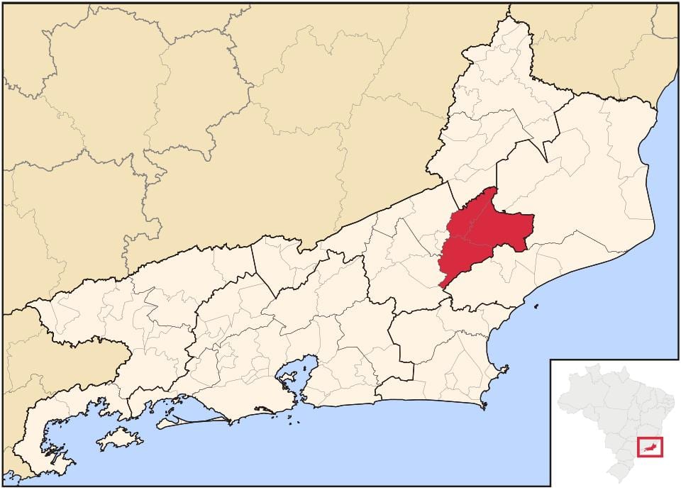 地图的Santa Maria Madalena