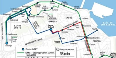 地图中福在线Rio de Janeiro-3线