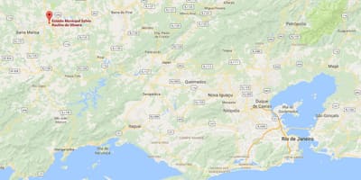 地图体育场Raulino de Oliveira