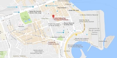 地图的圣弗朗西斯科da Penitencia