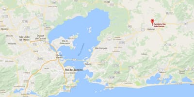 地图上的墓地São João巴蒂斯塔