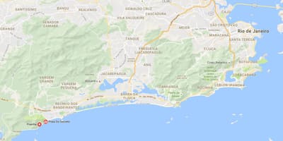 地图普林哈海滩
