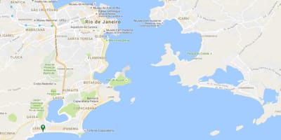 地图的海滩布隆