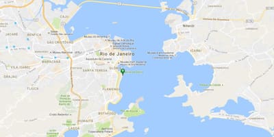 地图的海滩弗拉门戈