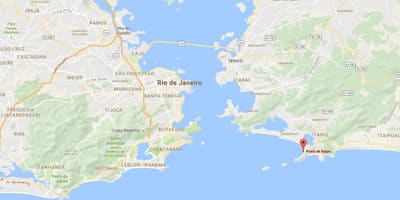 地图的海滩伊塔普