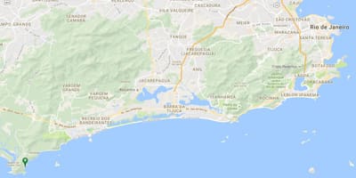 地图的海滩Meio
